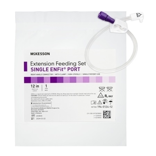 Picture of Ext McKesson12in Rt Angl Bolus EF