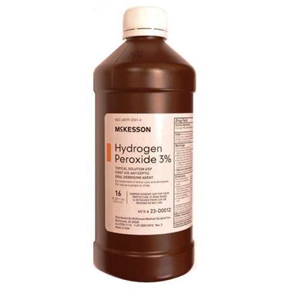 Picture of Hydrogen Peroxide 3% Btl McKesson 16oz