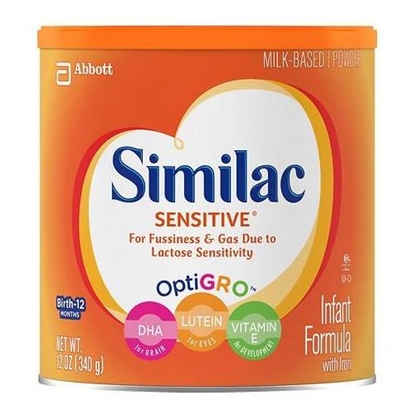 Picture of Form Similac Sensitive Pwd 12.5oz cn=18.0u