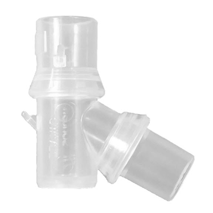 Picture of Adapt Trach Double Swivel Elbow Clear