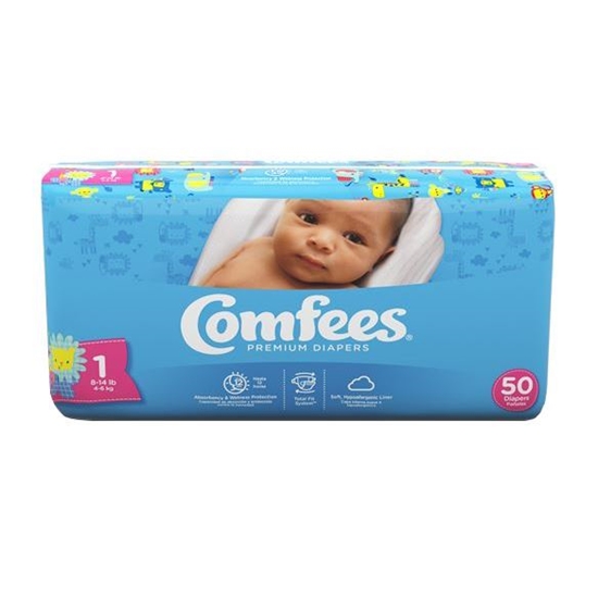 Picture of Inc Baby Diaper Comfees Sz 1 8-14lb 50/Pk