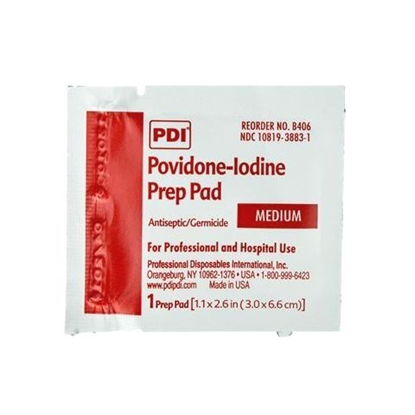Picture of Pad Pov-Iodine Prep PDI 100/Bx